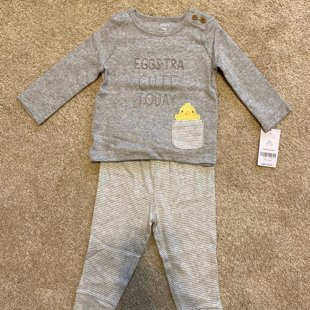 NWT Carter’s 9m Chick Easter Set